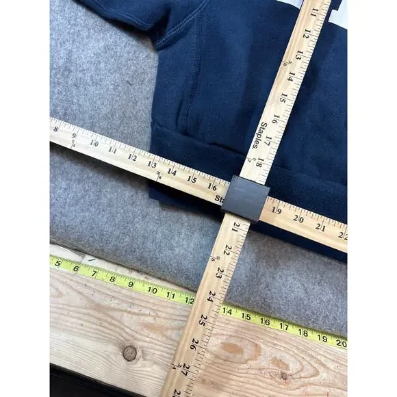 VINTAGE Champion Reverse Weave Womens Sweatshirt Blue MSOE Cropped Crewneck XL - Picture 3 of 6